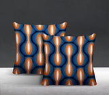 Karl Geometric Reversible Indoor/Outdoor Square Pillow