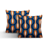 Karl Geometric Reversible Indoor/Outdoor Square Pillow
