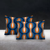 Karl Geometric Reversible Indoor/Outdoor Rectangular Pillow