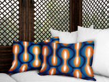 Karl Geometric Reversible Indoor/Outdoor Rectangular Pillow