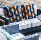Karl Geometric Reversible Indoor/Outdoor Square Pillow