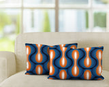 Karl Geometric Reversible Indoor/Outdoor Rectangular Pillow