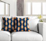 Karl Geometric Reversible Indoor/Outdoor Square Pillow