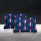 Karl Geometric Reversible Indoor/Outdoor Rectangular Pillow