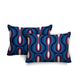 Karl Geometric Reversible Indoor/Outdoor Rectangular Pillow