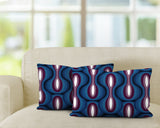 Karl Geometric Reversible Indoor/Outdoor Rectangular Pillow