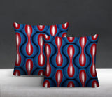 Karl Geometric Reversible Indoor/Outdoor Square Pillow