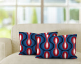Karl Geometric Reversible Indoor/Outdoor Rectangular Pillow