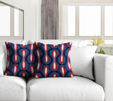 Karl Geometric Reversible Indoor/Outdoor Square Pillow