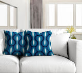 Karl Geometric Reversible Indoor/Outdoor Square Pillow