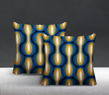 Karl Geometric Reversible Indoor/Outdoor Square Pillow