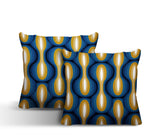 Karl Geometric Reversible Indoor/Outdoor Square Pillow