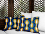 Karl Geometric Reversible Indoor/Outdoor Rectangular Pillow