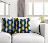 Karl Geometric Reversible Indoor/Outdoor Square Pillow