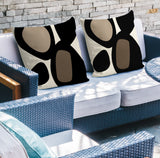 Karney Spun Polyester Square Indoor/Outdoor Throw Pillow