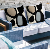 Karney Spun Polyester Square Indoor/Outdoor Throw Pillow