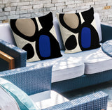 Karney Spun Polyester Square Indoor/Outdoor Throw Pillow