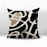 Kaya Abstract Reversible Indoor/Outdoor Square Pillow