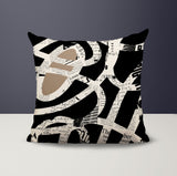 Kaya Abstract Reversible Indoor/Outdoor Square Pillow