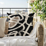 Kaya Abstract Reversible Indoor/Outdoor Square Pillow