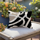 Kaya Abstract Reversible Indoor/Outdoor Rectangle Pillow