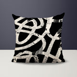 Kaya Abstract Reversible Indoor/Outdoor Square Pillow