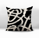 Kaya Abstract Reversible Indoor/Outdoor Square Pillow