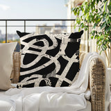 Kaya Abstract Reversible Indoor/Outdoor Square Pillow