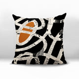 Kaya Abstract Reversible Indoor/Outdoor Square Pillow
