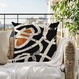 Kaya Abstract Reversible Indoor/Outdoor Square Pillow