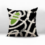 Kaya Abstract Reversible Indoor/Outdoor Square Pillow