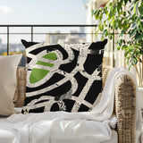 Kaya Abstract Reversible Indoor/Outdoor Square Pillow