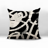 Kaya Abstract Reversible Indoor/Outdoor Square Pillow