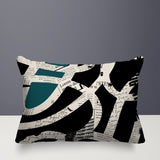 Kaya Abstract Reversible Indoor/Outdoor Rectangle Pillow