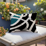 Kaya Abstract Reversible Indoor/Outdoor Rectangle Pillow
