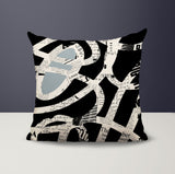 Kaya Abstract Reversible Indoor/Outdoor Square Pillow