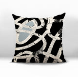 Kaya Abstract Reversible Indoor/Outdoor Square Pillow