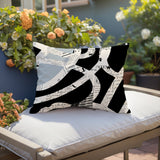 Kaya Abstract Reversible Indoor/Outdoor Rectangle Pillow