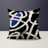 Kaya Abstract Reversible Indoor/Outdoor Square Pillow