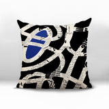 Kaya Abstract Reversible Indoor/Outdoor Square Pillow
