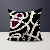 Kaya Abstract Reversible Indoor/Outdoor Square Pillow