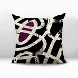 Kaya Abstract Reversible Indoor/Outdoor Square Pillow