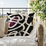 Kaya Abstract Reversible Indoor/Outdoor Square Pillow