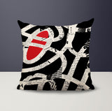 Kaya Abstract Reversible Indoor/Outdoor Square Pillow