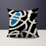 Kaya Abstract Reversible Indoor/Outdoor Square Pillow