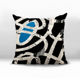 Kaya Abstract Reversible Indoor/Outdoor Square Pillow
