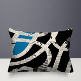 Kaya Abstract Reversible Indoor/Outdoor Rectangle Pillow