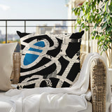 Kaya Abstract Reversible Indoor/Outdoor Square Pillow