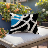 Kaya Abstract Reversible Indoor/Outdoor Rectangle Pillow