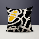 Kaya Abstract Reversible Indoor/Outdoor Square Pillow